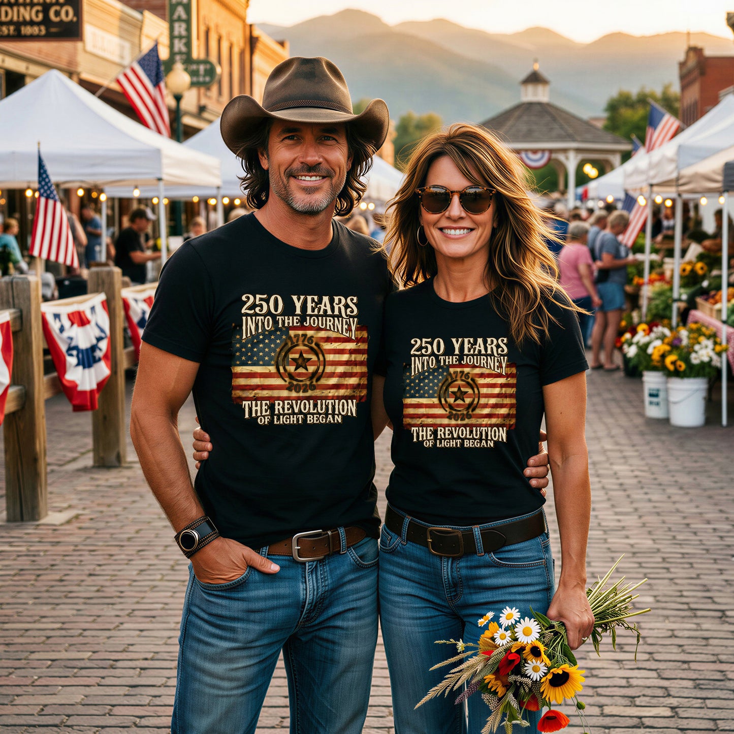 250 Years Into the Journey | Independence Day 2026 Timeless Special Edition | The Revolution of Light | 4th of July Collector Tee | MGW