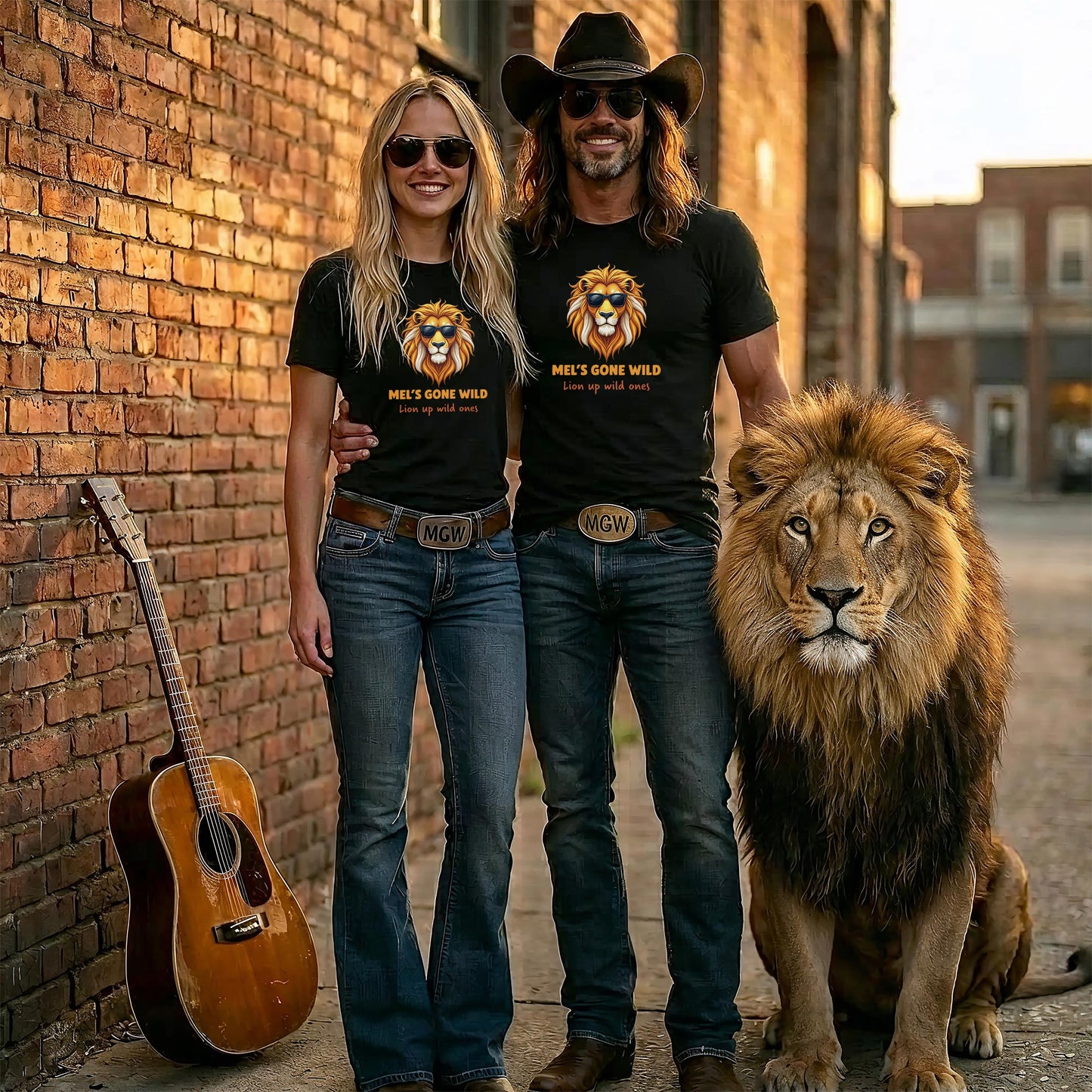 Mel's Gone Wild Signature Tee - Lion Logo Shirt - Bold Graphic Tee - Motivational Apparel - Dual Fit Options