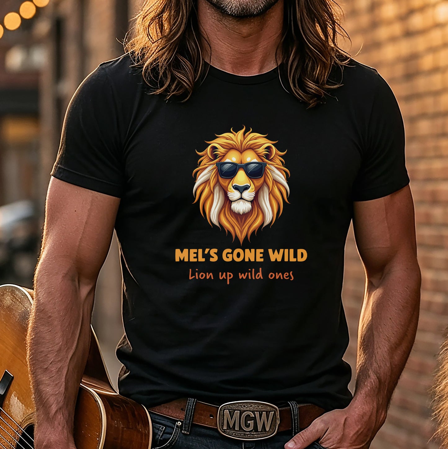 Mel's Gone Wild Signature Tee - Lion Logo Shirt - Bold Graphic Tee - Motivational Apparel - Dual Fit Options