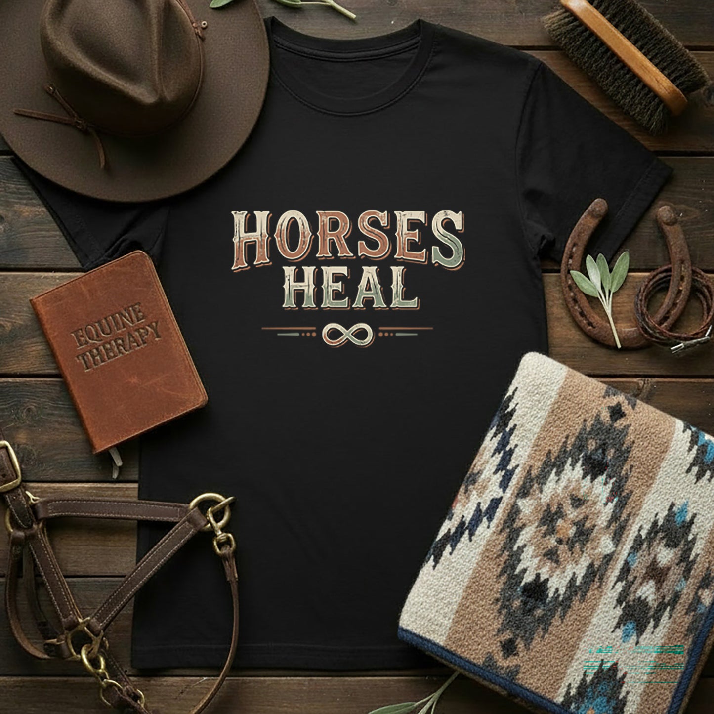 Horses Heal Tee | Special Edition Sun & Dust Co | Equine Therapy Awareness | Comfort Colors Western Shirt