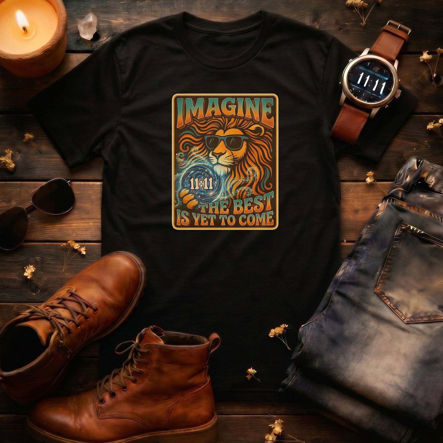 Cosmic Rebel Graphic Tee | 11:11 Spiritual Shirt | Premium Unisex Vintage Black | Manifestation Gift