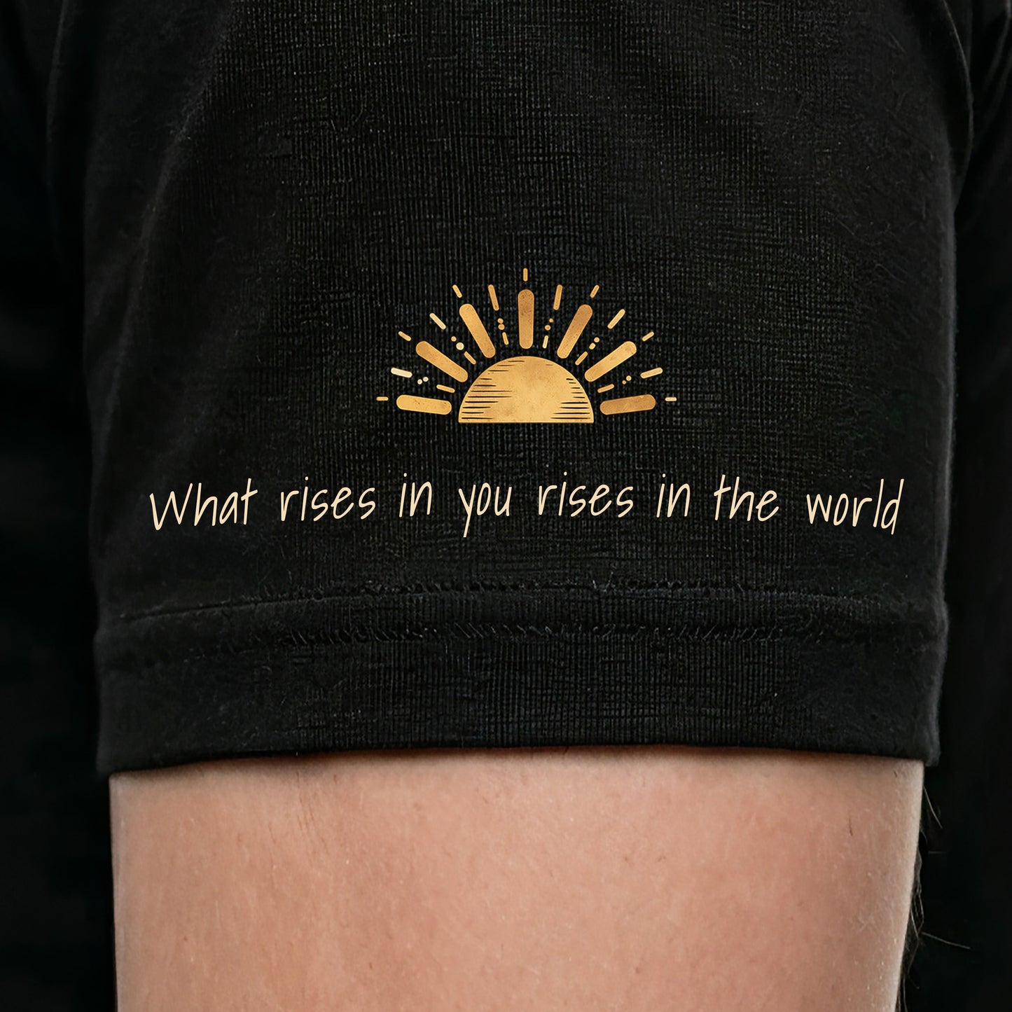 Sunday Vibes Signature Logo Tee | Dual Fit Options | Premium Black Graphic Tee | Conscious Lifestyle Apparel