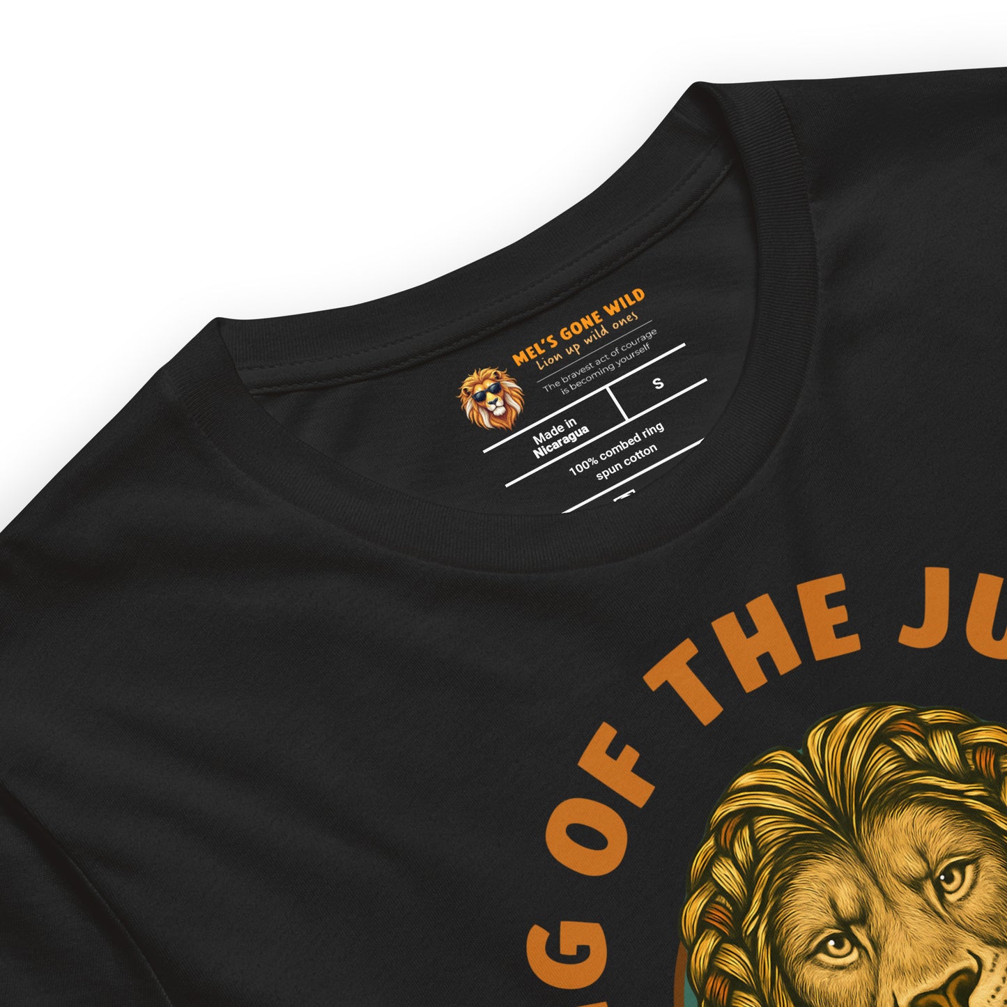 King of the Jungle | MGW Graphic Tee | Funny Couples Shirt | Premium Unisex Vintage Black | Husband Gift
