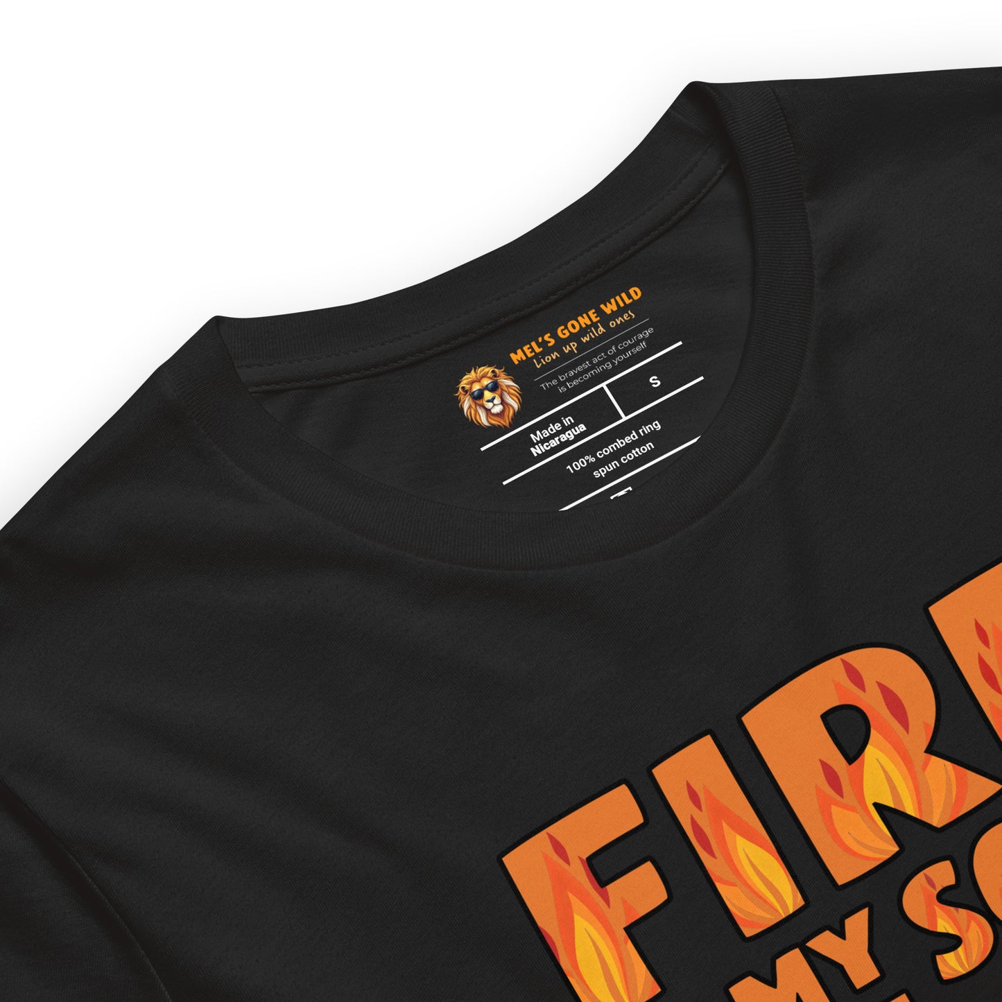 Fire in My Soul | MGW Graphic Tee | Premium Unisex Vintage Black | Biker Motorcycle Shirt | Road Trip Tee
